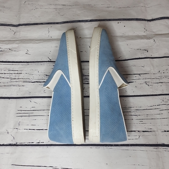 BOEMOS Made In Italy Upper Leather Light Blue Slip On Shoes Size 39 - Picture 4 of 8